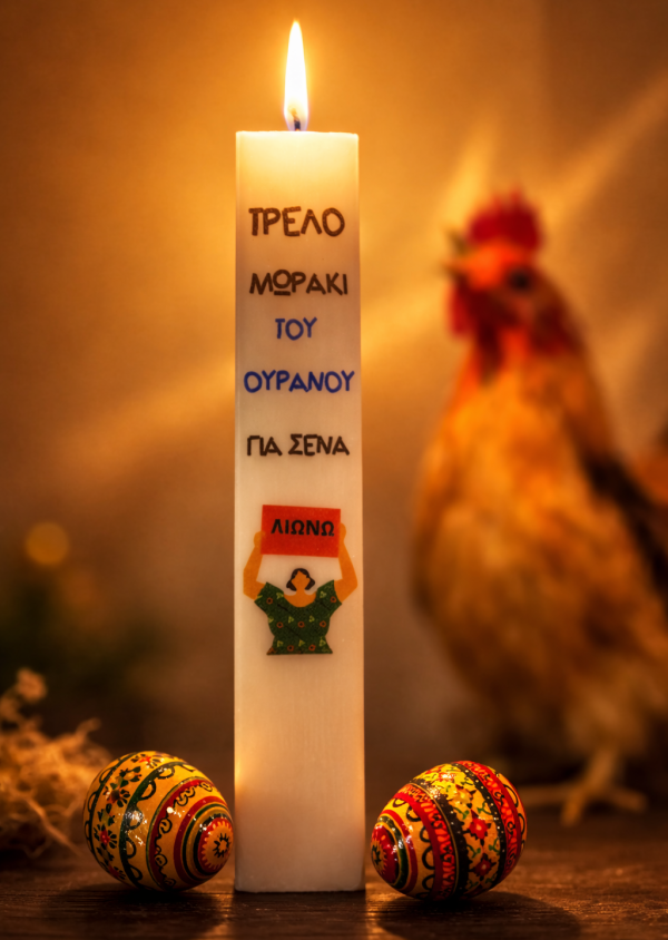 Λαμπάδα "Τρελό μωράκι του ουρανού"