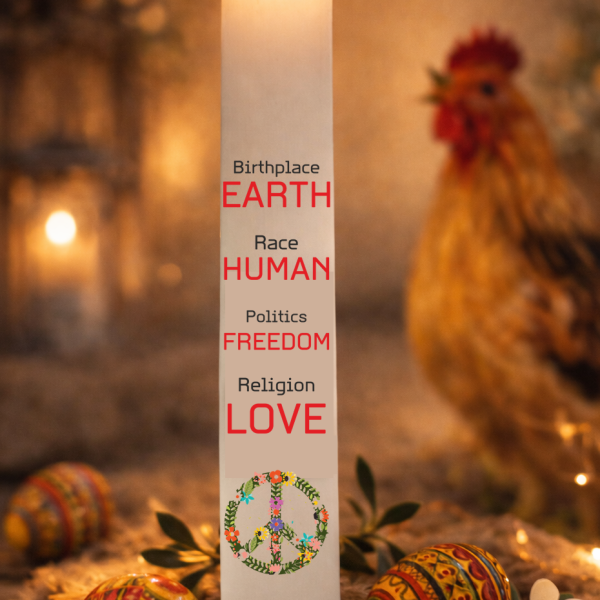 Λαμπάδα "Love & Peace"