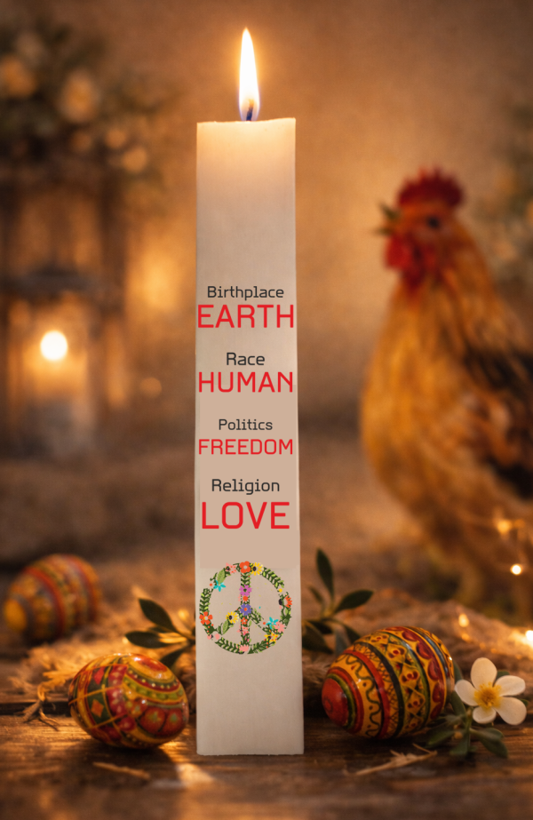 Λαμπάδα "Love & Peace"